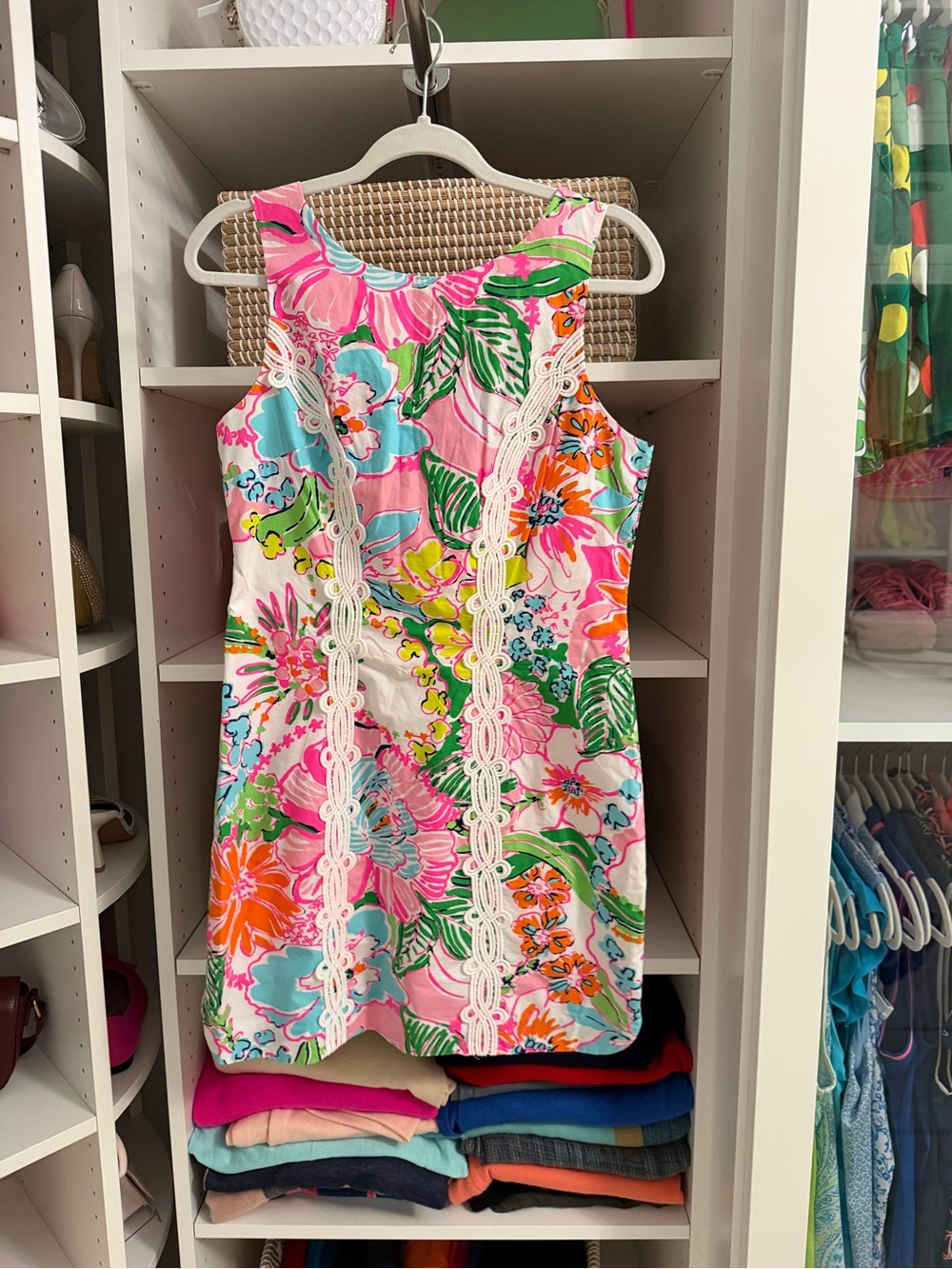 Lilly Pulitzer for Target 20th Anniversary Floral Lace Shift Dress Size 10